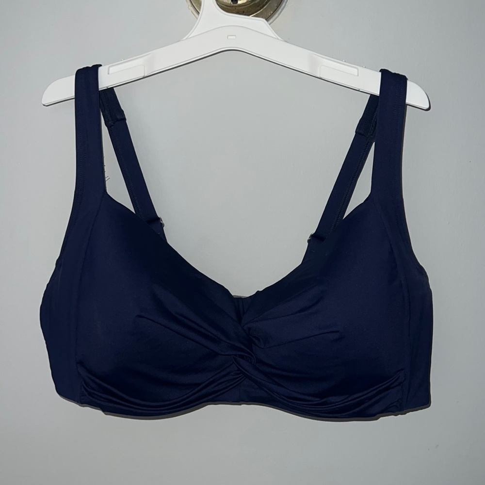 Women's Lands' End Twist-Front Underwire Bikini Top